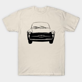 Autobianchi Bianchina 1960s classic car monoblock black T-Shirt